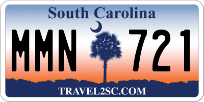 SC license plate MMN721