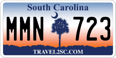 SC license plate MMN723