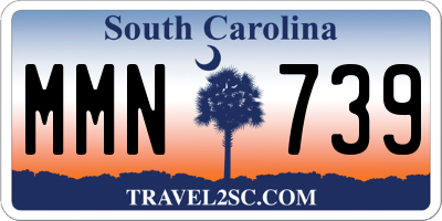 SC license plate MMN739