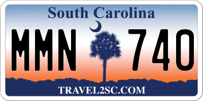 SC license plate MMN740