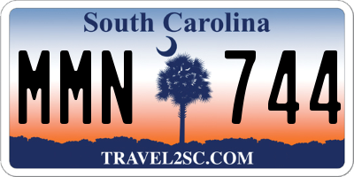 SC license plate MMN744