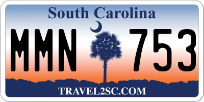 SC license plate MMN753