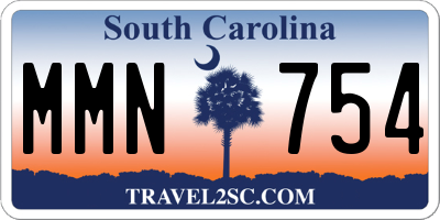 SC license plate MMN754