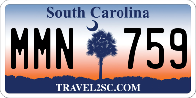 SC license plate MMN759