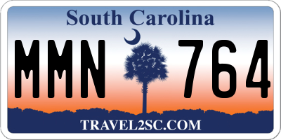 SC license plate MMN764