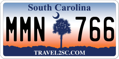 SC license plate MMN766