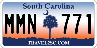 SC license plate MMN771