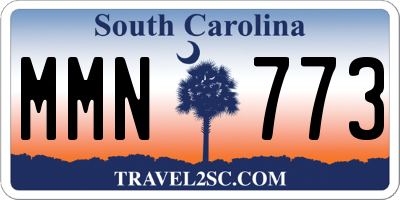 SC license plate MMN773