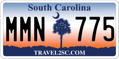 SC license plate MMN775