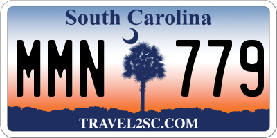 SC license plate MMN779