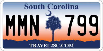 SC license plate MMN799