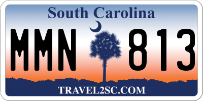 SC license plate MMN813