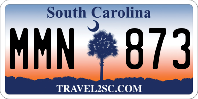 SC license plate MMN873