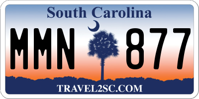 SC license plate MMN877