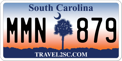 SC license plate MMN879