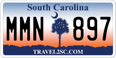 SC license plate MMN897