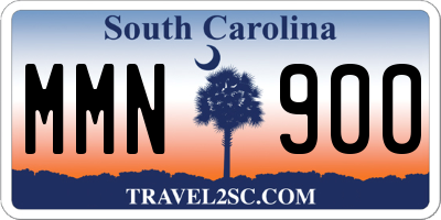 SC license plate MMN900