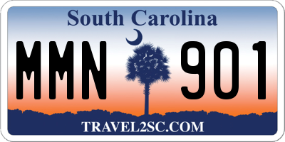 SC license plate MMN901
