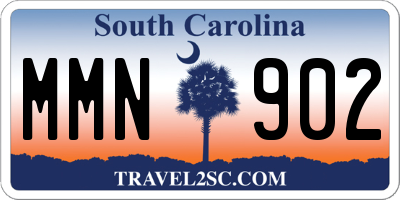 SC license plate MMN902