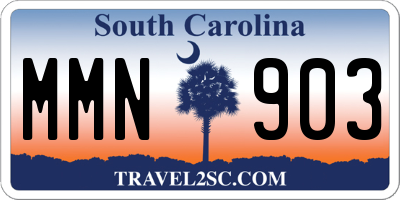 SC license plate MMN903