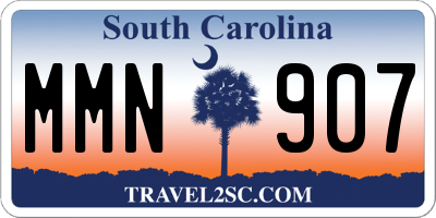 SC license plate MMN907