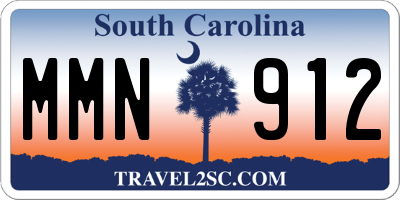 SC license plate MMN912