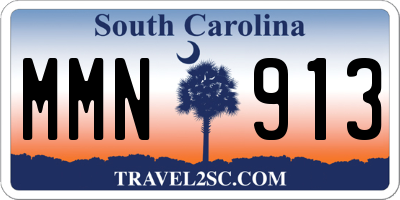 SC license plate MMN913