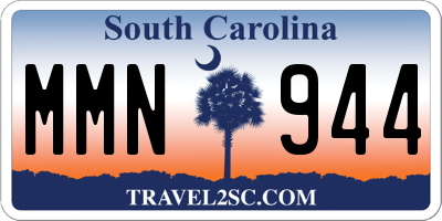 SC license plate MMN944