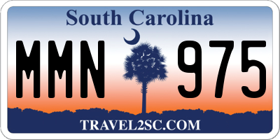 SC license plate MMN975