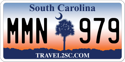 SC license plate MMN979