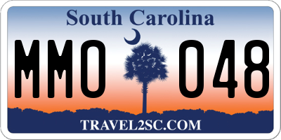 SC license plate MMO048