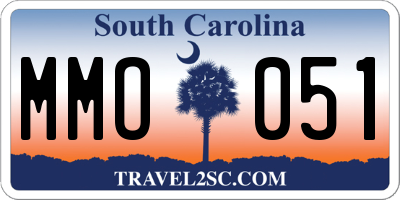 SC license plate MMO051