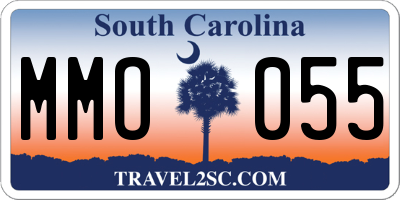 SC license plate MMO055