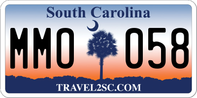 SC license plate MMO058
