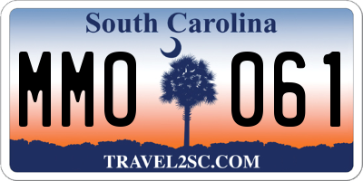 SC license plate MMO061