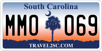 SC license plate MMO069