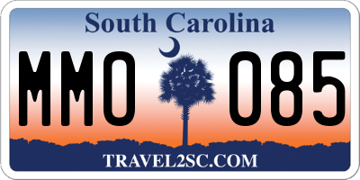 SC license plate MMO085