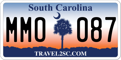 SC license plate MMO087