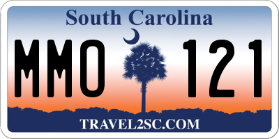 SC license plate MMO121