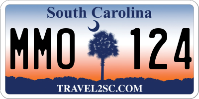 SC license plate MMO124