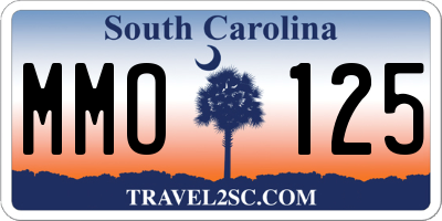 SC license plate MMO125