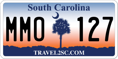 SC license plate MMO127