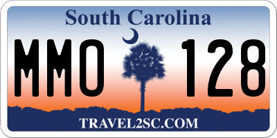 SC license plate MMO128