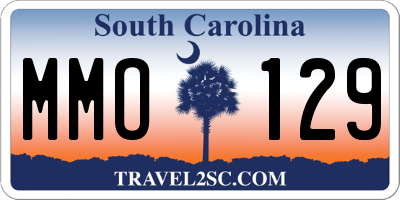 SC license plate MMO129