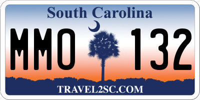 SC license plate MMO132