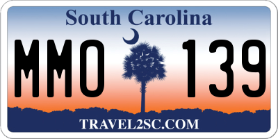 SC license plate MMO139