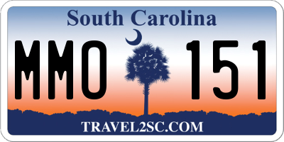 SC license plate MMO151