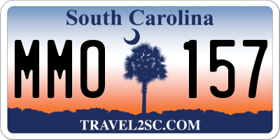SC license plate MMO157