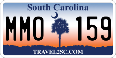 SC license plate MMO159