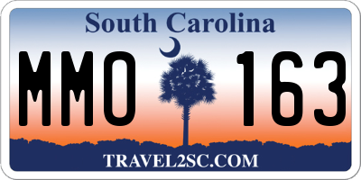 SC license plate MMO163